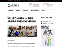 Tablet Screenshot of albisapotheke.ch